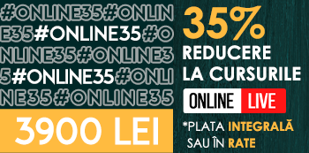 Cu oferta #Online35 platesti doar 3900 Lei pentru cursurile Online LIVE