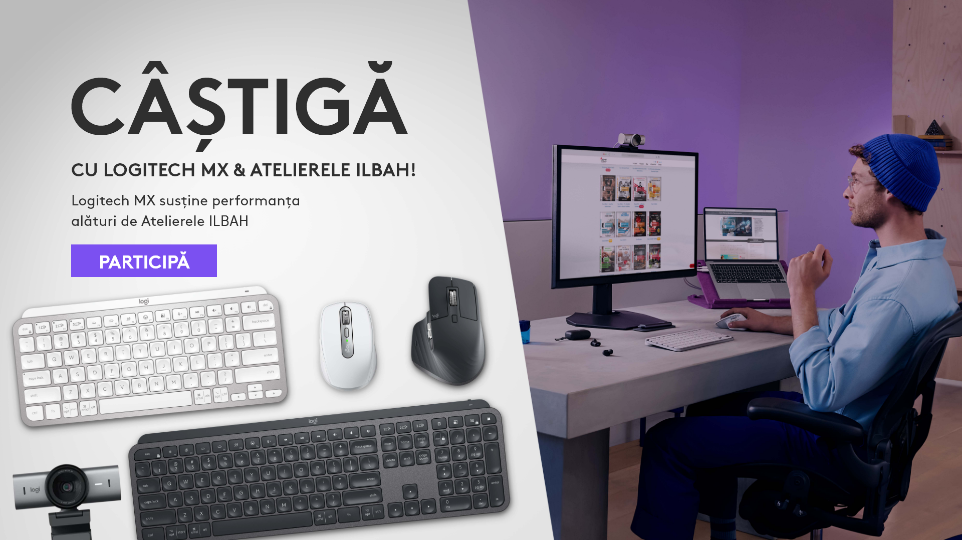 Castiga cu Logitech MX si Atelierele ILBAH