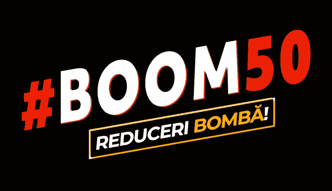 BOOM50 - 50% REDUCERE LA ORICE CURS. Doar pana pe 15 Mai!