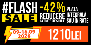 #FlashSale - platesti doar 1210 Lei. Ai 42% reducere la cursuri. #FlashSale - platesti doar 1210 Lei. Ai 42% reducere la cursuri.