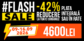 #FlashSale - platesti doar 4600 Lei. Ai 42% reducere la cursuri. #FlashSale - platesti doar 4600 Lei. Ai 42% reducere la cursuri.