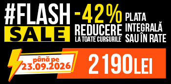 #FlashSale - platesti doar 2190 Lei. Ai 42% reducere la cursuri. #FlashSale - platesti doar 2190 Lei. Ai 42% reducere la cursuri.