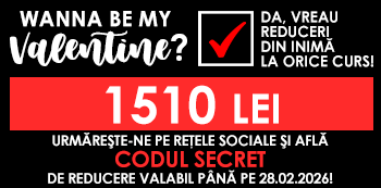 Be my Valentine! Platesti doar 1510 Lei folosind codul secret cu reduceri din inima. Be my Valentine! Platesti doar 1510 Lei folosind codul secret cu reduceri din inima.