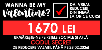 Be my Valentine! Platesti doar 1670 Lei folosind codul secret cu reduceri din inima. Be my Valentine! Platesti doar 1670 Lei folosind codul secret cu reduceri din inima.