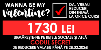 Be my Valentine! Platesti doar 1730 Lei folosind codul secret cu reduceri din inima. Be my Valentine! Platesti doar 1730 Lei folosind codul secret cu reduceri din inima.