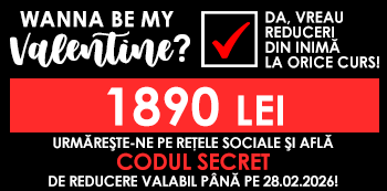 Be my Valentine! Platesti doar 1890 Lei folosind codul secret cu reduceri din inima. Be my Valentine! Platesti doar 1890 Lei folosind codul secret cu reduceri din inima.