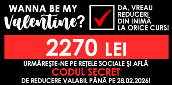Be my Valentine! Platesti doar 2270 Lei folosind codul secret cu reduceri din inima. Be my Valentine! Platesti doar 2270 Lei folosind codul secret cu reduceri din inima.