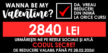 Be my Valentine! Platesti doar 2840 Lei folosind codul secret cu reduceri din inima. Be my Valentine! Platesti doar 2840 Lei folosind codul secret cu reduceri din inima.