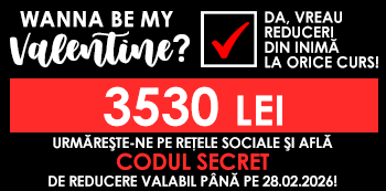 Be my Valentine! Platesti doar 3530 Lei folosind codul secret cu reduceri din inima. Be my Valentine! Platesti doar 3530 Lei folosind codul secret cu reduceri din inima.