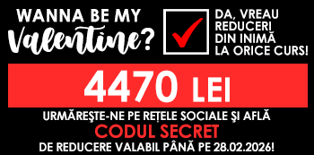 Be my Valentine! Platesti doar 4470 Lei folosind codul secret cu reduceri din inima. Be my Valentine! Platesti doar 4470 Lei folosind codul secret cu reduceri din inima.