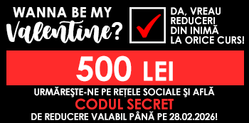 Be my Valentine! Platesti doar 500 Lei folosind codul secret cu reduceri din inima. Be my Valentine! Platesti doar 500 Lei folosind codul secret cu reduceri din inima.