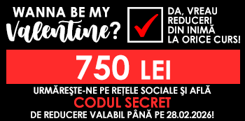 Be my Valentine! Platesti doar 750 Lei folosind codul secret cu reduceri din inima. Be my Valentine! Platesti doar 750 Lei folosind codul secret cu reduceri din inima.