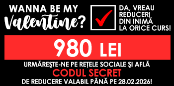 Be my Valentine! Platesti doar 980 Lei folosind codul secret cu reduceri din inima. Be my Valentine! Platesti doar 980 Lei folosind codul secret cu reduceri din inima.